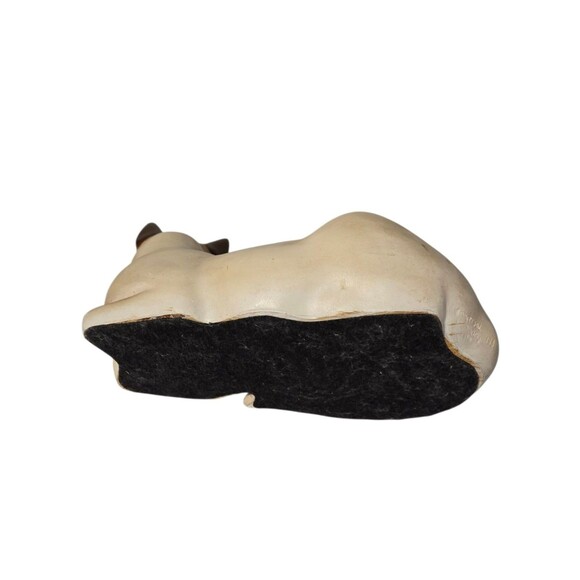 Universal Statuary Siamese Cat Vintage Figurine Statue Glass Eyes Vintage 1983 - Picture 8 of 12